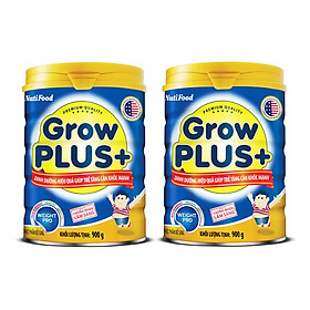 BỘ 2 LON SỮA BỘT GROWPLUS+ DINH DƯỠNG HIỆU QUẢ GIÚP TRẺ TĂNG CÂN KHỎE MẠNH