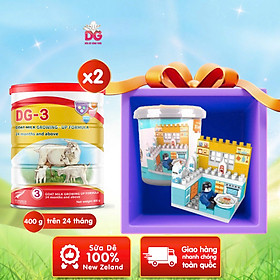 Combo 2 Lon Sữa Dê Công Thức DG-3 400g (HSD: 10/2025)