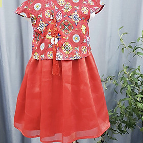 Set bộ mặc tết bé gái cực sang trọng SE141