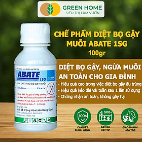 Mua Chế Phẩm Diệt Bọ Gậy  Muỗi Greenhome  Abate 1SG  Chai 100Gr  Ngắn Ngừa Bệnh Sốt Xuất Huyết  Sốt Rét
