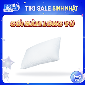 Mua Gối Nằm Lông Vũ Thuần Việt Mircrofiber Cao Cấp 100% Cotton Thoáng Mát  Mềm Mịn  Có Khả Năng Thấm Hút Mồ Hôi Tốt