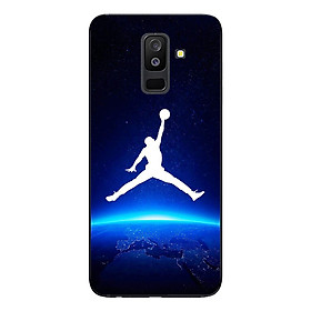 Ốp Lưng Dành Cho Samsung Galaxy A6 Plus - Mẫu Jordan Nền Xanh Đen