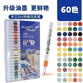 Bộ Bút Màu Acrylic Marker Chống Nước Vẽ Trên Mọi Chất Liệu
