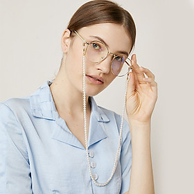 Dây đeo gọng kính chain glasses hot trend thời trang mix 2 lớp chuỗi và ngọc trai nhỏ đẹp ấn tượng dây chuyền đa năng
