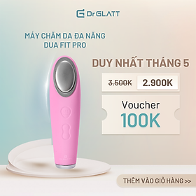 Máy rửa mặt và đẩy tinh chất Dua Fit Pro, 4 trong 1, hang chinh hãng Dr Glatt, thương hiêu Đức - Xanh Lam