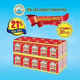 [Combo 20 lọ] Nước Yến sào Khánh Hòa Sanest đóng lọ 70ml