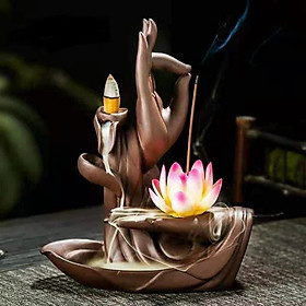 Mua Thác xông trầm nụ  hủ đỉnh đốt nhang hương bằng gốm
