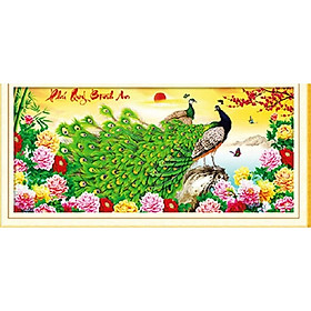 Mua tranh thêu chữ thập Phú quý bình an - LV3137