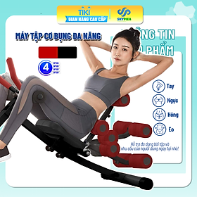 Ghế Tập Bụng, Thể Lực Đa Năng - Máy Tập Bụng - Máy Tập Eo - Ghế Tập Gym,Ghế tập thể hình tại nhà gấp gọn, khung thép chịu lực - Ghế Tập Cơ Bụng Đa Năng 6 trong 1