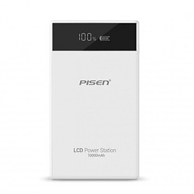 Pin sạc dự phòng Pisen LCD Power Station 10.000mAh Smart (Version III) - Hàng nhập khẩu