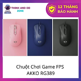 Chuột Chơi Game FPS AKKO RG389 (PMW3389 / 16000 DPI / TTC Golden switch / RGB) - Hàng Chính Hãng