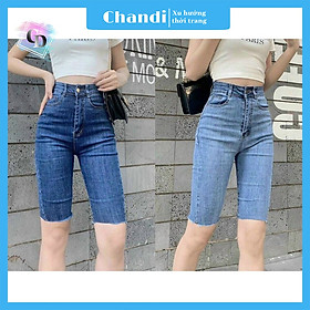 Quần Short Jean Nữ, Quần Ngố Nữ, Quần Sọt Nữ Lưng Cao Thương Hiệu Chandi, Quần Sọt Nữ Co Gĩan cao cấp mẫu mới hot trend mẫu NH106