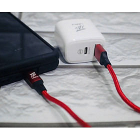 Mua Bộ Sạc Linrui Sạc Nhanh Cáp Dài 1M Có Bọc Dù Chắc Chắn Và Củ Sạc Nhanh PD 20W QC3.0 - Hàng Chính Hãng - Type C USB