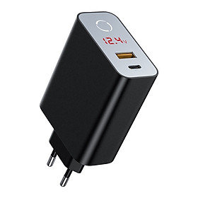 Cốc sạc nhanh Baseus Speed PPS Intelligent Power-off & Digital Display Quick Charger PD3.0+QC3.0 45W(Type-C+USB) EU - Hàng chính hãng