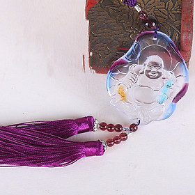 Móc khóa bằng đá ngọc cao cấp hình phật di lạc