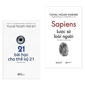 Combo Sách Hay:  Sapiens-Lược Sử Loài Người (Tái Bản Có Chỉnh Sửa) +21 Bài Học Cho Thế Kỷ 21 - (Sách Bán Chạy / Tặng Kèm Postcard Greenlife)