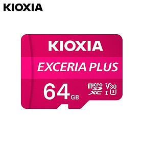 KIOXIA 64GB TF(Micro SD) Memory Card Support 4K HD Video U3 High Speed Waterproof Memory Card for