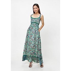 Đầm Maxi Hoa Lá Xanh Luna Llena LN174PJ06-BU