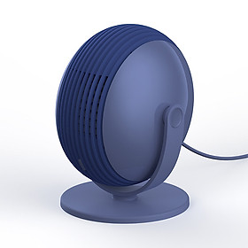 Quạt nhỏ không lá Xiaomi 3life mới Quạt để bàn mini ba tốc độ USB quạt không lá dọc - blue