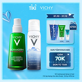 Bộ sản phẩm giảm mụn & phục hồi da Vichy Normaderm Phytosolution