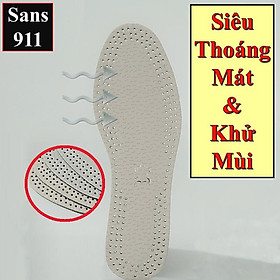 Lót Giày Thoáng Mát Lót Giầy Khử Mùi Sans911