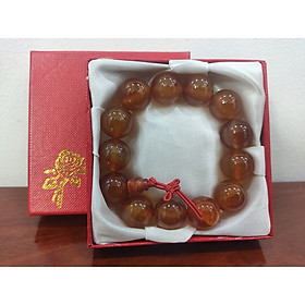 Vòng tay phong thủy mã não đỏ 16 ly, vòng tay chuỗi hạt