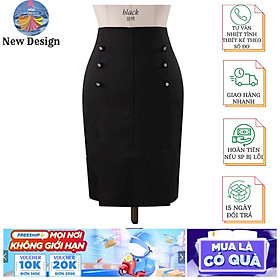 Chân váy trung niên Cotton trơn