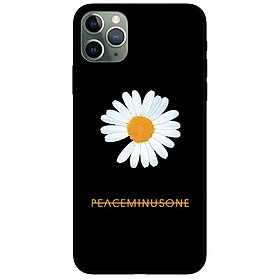 Ốp lưng in cho Iphone 11 Pro Mẫu Cúc To Nền Đen