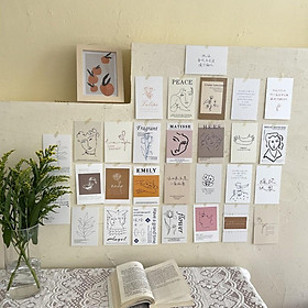 Mua Set 30 tranh  postcard tiếng anh trang trí tường nhiều mẫu xinh xắn chụp ảnh  decor phòng decan cao cấp 10x15cm