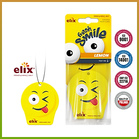 Giấy thơm  treo Ô tô Elix Fresh Smile - Hương Lemon (Dịu nhẹ - tươi mát vị chanh)