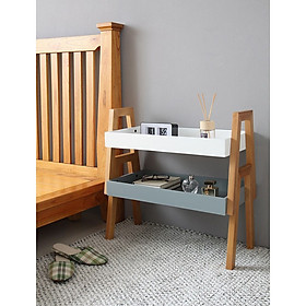 KỆ GỖ TRANG TRÍ HÀN QUỐC - A CASE GREY