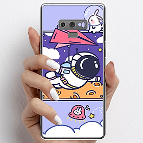 Ốp lưng cho Samsung Galaxy Note 9 nhựa TPU mẫu Phi hành gia tím