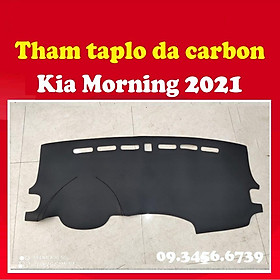 Thảm Taplo Da Carbon Dành Cho Xe Kia Morning 2021 Cao Cấp có chống trượt