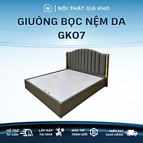 Mua Giường Bọc Nệm Da Adora Gk07 Ốp Viền Đồng