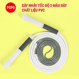 Dây nhảy tốc độ POPO dây nhảy dây tập gym 2 màu hỗ trợ giảm cân Chất liệu