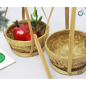 Mua Bộ quang gánh tre nhỏ để bàn trang trí T-GANH-01