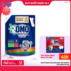 Túi Nước Giặt Omo Matic Bền Đẹp Cửa Trước 3.7Kg