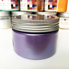 Mua Bột camay nhũ ánh kim pha Epoxy Resin màu TÍM - PURPLE 50g