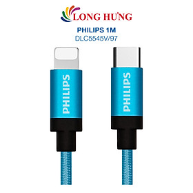 Cáp USB Type-C to iP Philips MFI 1m DLC5545V/97 - Hàng chính hãng
