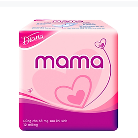 Băng Vệ Sinh Diana Mama Dùng Cho Mẹ Sau Sinh 12 Miếng/Gói