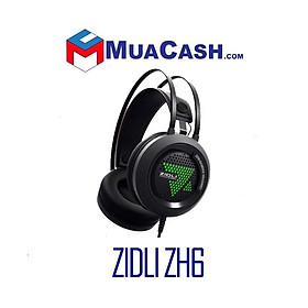 Tai nghe Gaming Zidli ZH6 7.1 Led USB Black hàng chính hãng