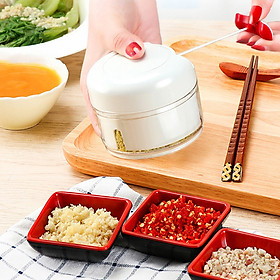 DẬP TỎI DÂY RÚT,Máy xay tỏi ớt cầm tay Mini Food Chopper Tiện dụng