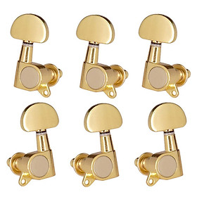 Guitar Sealed Tuning Pegs Semicircle Machine Head Tuners Replacement