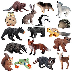 Realistic Forest Animals Figures Animal Model Set Collection