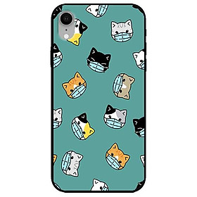 Ốp lưng dành cho iPhone X / Xs / Xs Max / Xr - Mèo Đeo Khẩu Trang