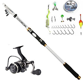 Bộ cần câu - Kèm máy kim loại AC 5000 - Tặng kèm 9 phụ kiện - AC03