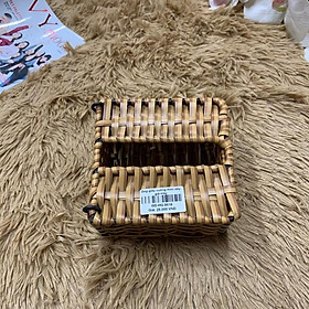 Mua Hộp đựng giấy vuông mini giả mây .