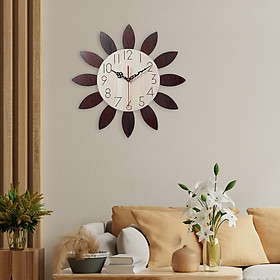 Nordic Style Wooden Wall Clock Silent Sweep Decorative Wall Clocks for Home Living Room