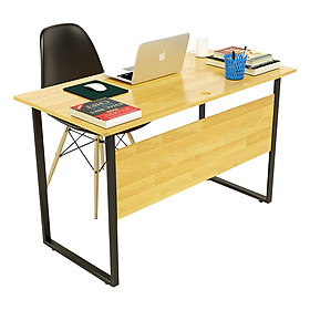 Bộ Bàn Rec-F Plus Tự Nhiên Và Ghế Eames IBIE TCREFPR12BNA-EAMSB