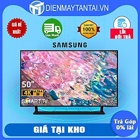 Smart Tivi QLED 4K 50 inch Samsung QA50Q60B - Hàng chính hãng (chỉ giao HCM)